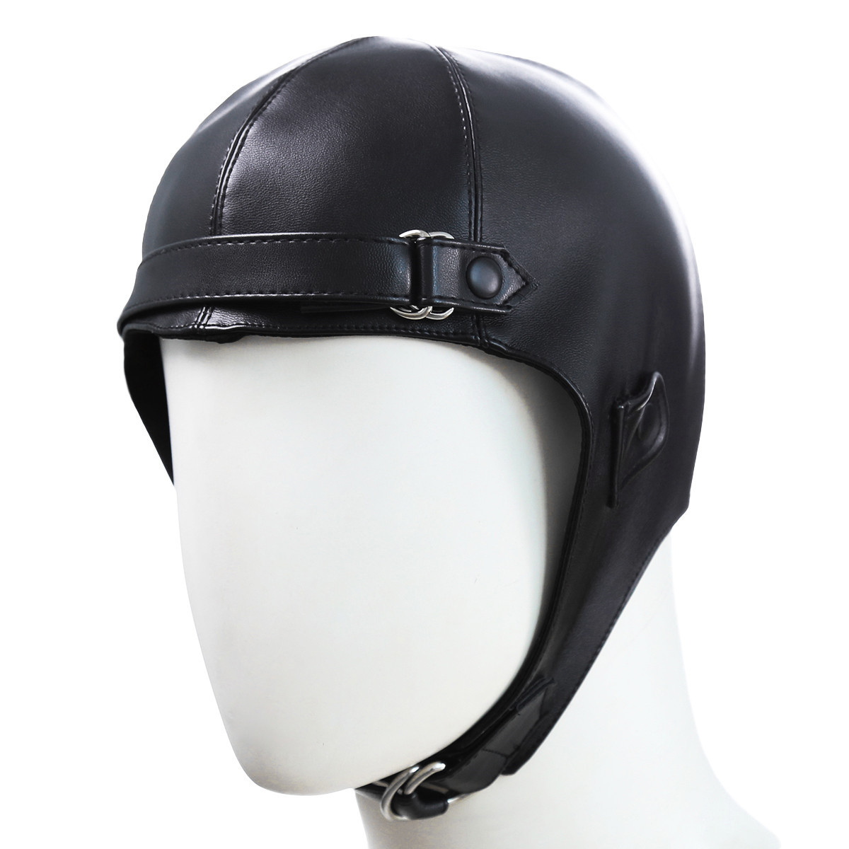Leather Work Hat - メンズウィンターpu帽子,暖かいマスクの帽子,ニットキャップ,手作りのグラディエーター帽子