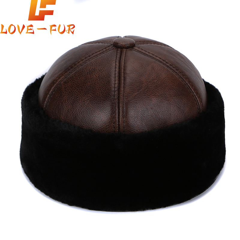 Leather Work Hat - 真新しいスタイル2026レトロ牛革ボンバーハット冬用保温キャップ男女兼用本革キャップ厚手ベルベットダッドハット革帽子