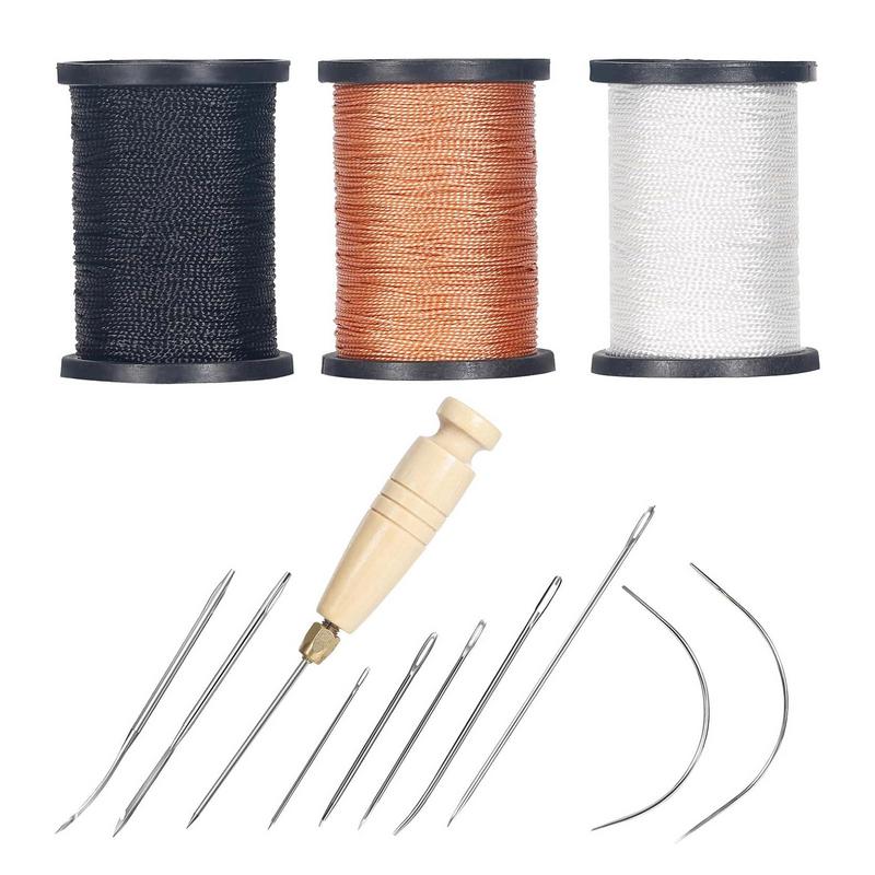 Leatherwork Awl - 革ステッチキット,レザーソーイングツール,ミシン糸,針,ソファシート,ヘビーデューティー