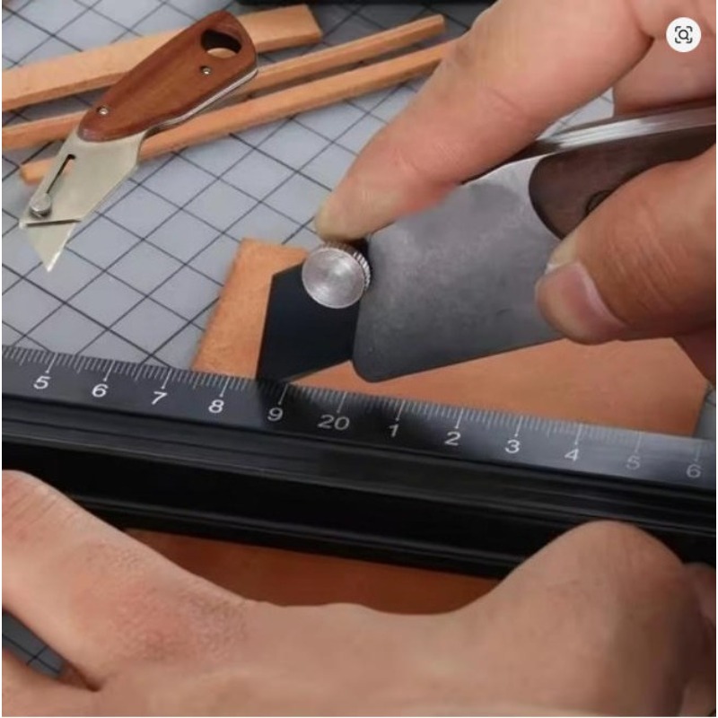 台形ステンレス鋼革切断ナイフ手作り革工芸エッジトリミングツー - Leatherwork Projects のレビューと価格