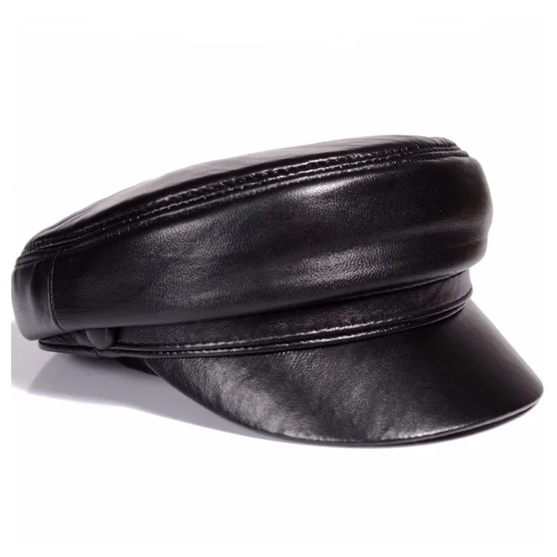 ユニセックスアーミーキャップ,男性と女性のための54-60  - Leather Work Hat のレビューと価格