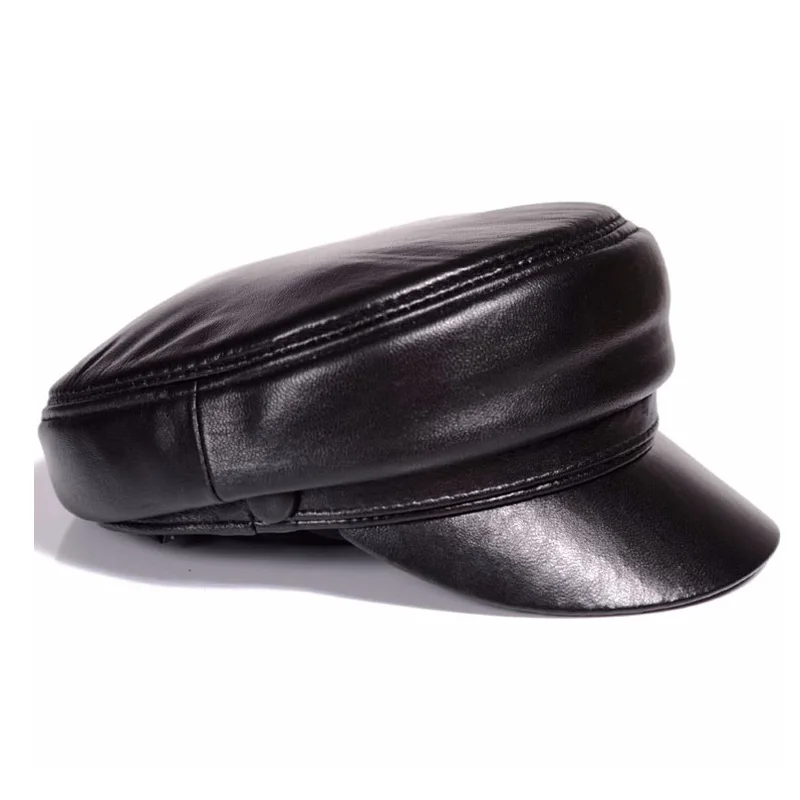 ユニセックスアーミーキャップ,男性と女性のための54-60  - Leather Work Hat のレビューと価格