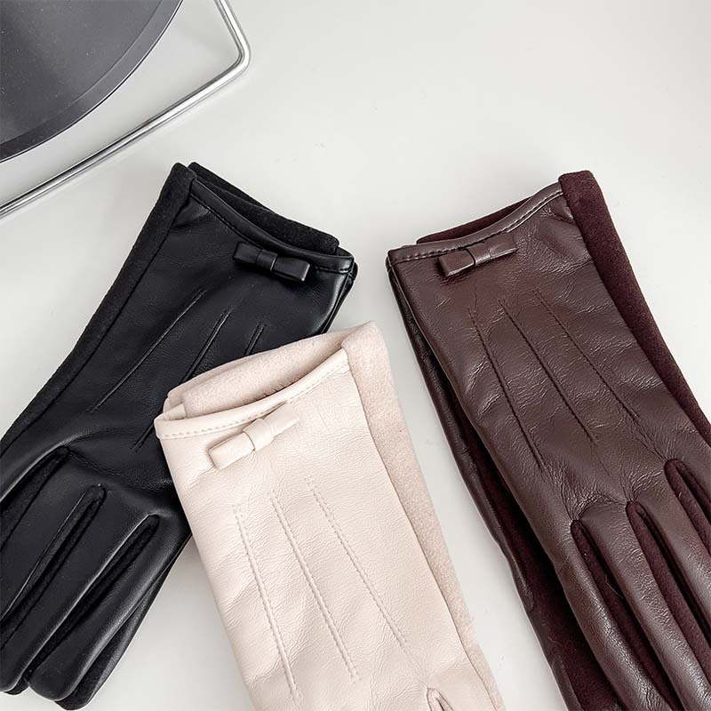 秋冬のアウトドアサイクリングに最適な女性用レザーフィンガーレ - Leather Work Winter Gloves のレビューと価格