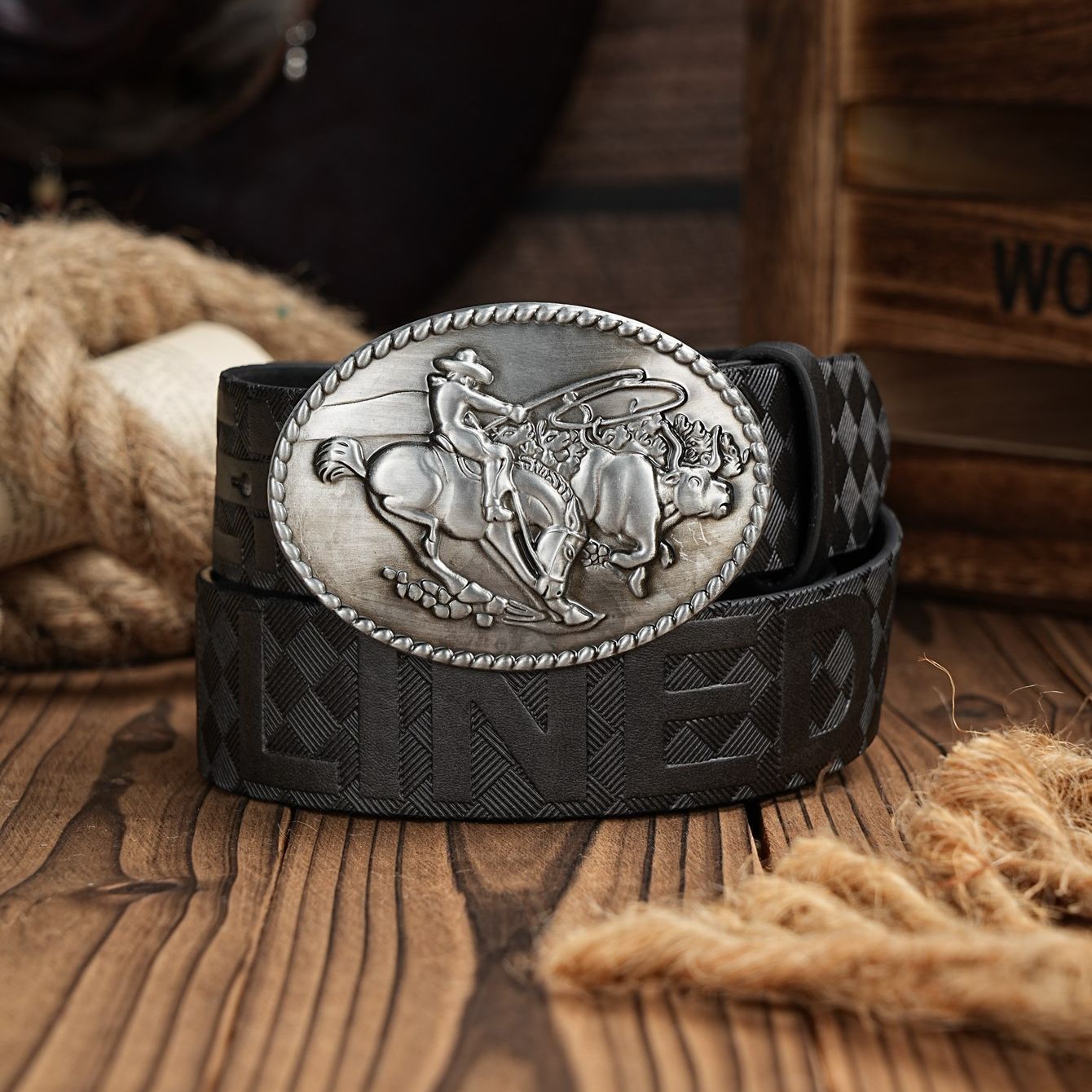 メンズ＆レディースカジュアルレトロベルトウエスタンスタイル！ - Leather Work Western のレビューと価格