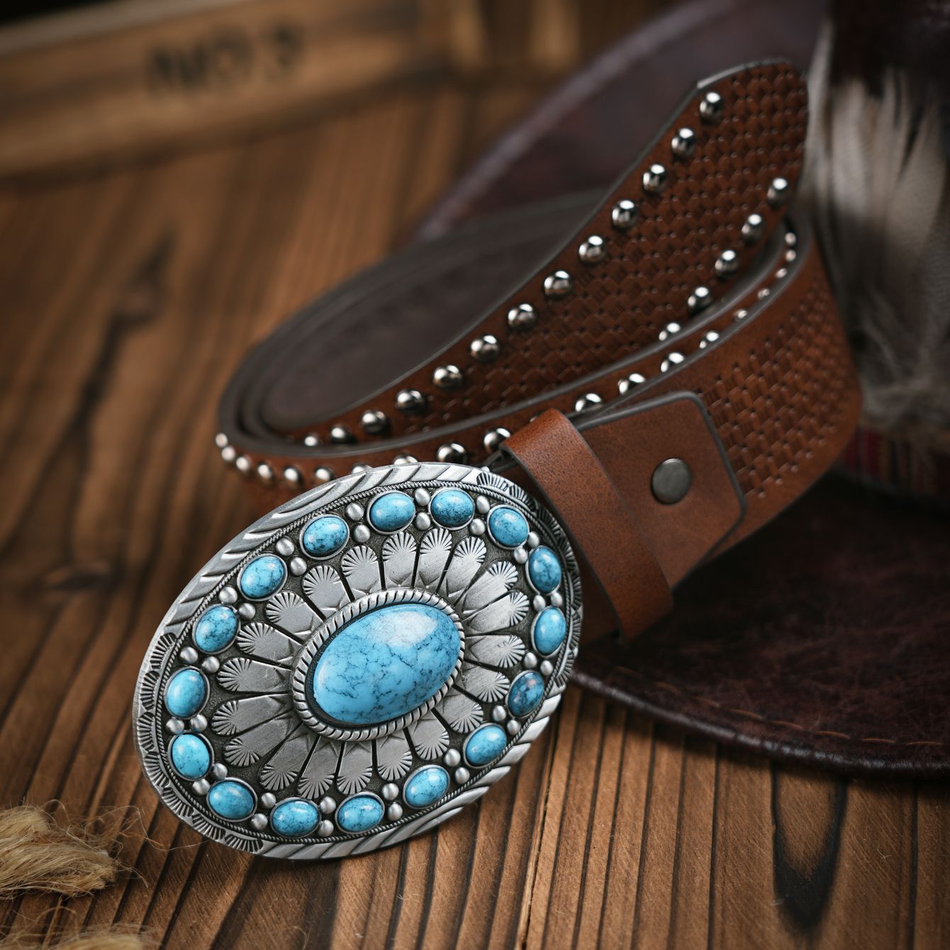 メンズ＆レディースカジュアルレトロベルトウエスタンスタイル！ - Leather Work Western のレビューと価格
