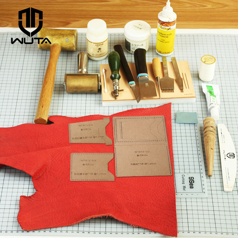 Wuta 913-革製カードケース,クラフト紙モデル,水平, - Leatherwork Kit のレビューと価格