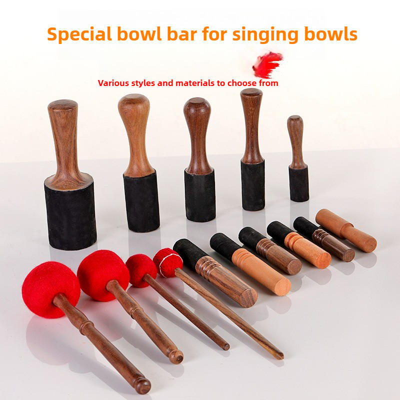ネパールチベットシンギングボウルアクセサリー手作りピーチウッ - Leatherwork Mallet のレビューと価格