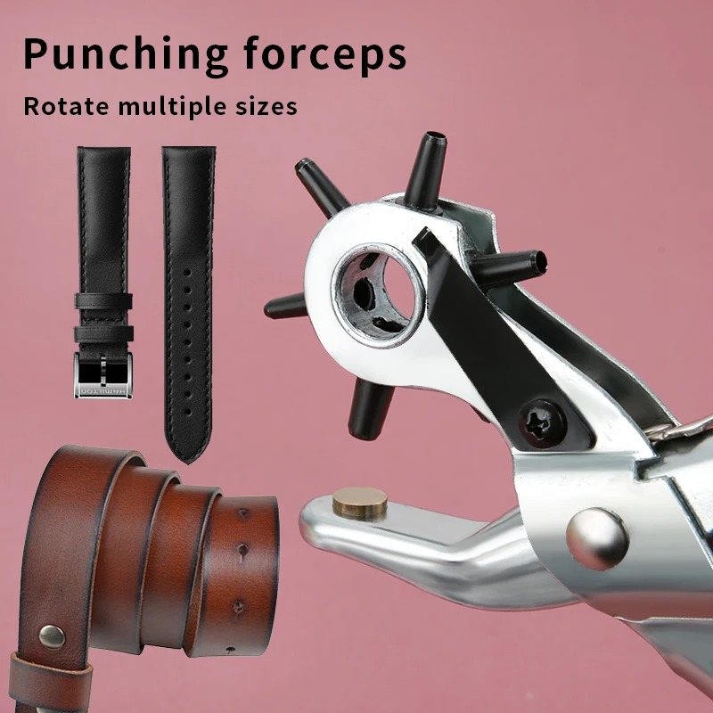 1 個のレザーホールパンチ、9 インチベルトホールパンチャー - Leather Punch Revolving のレビューと価格