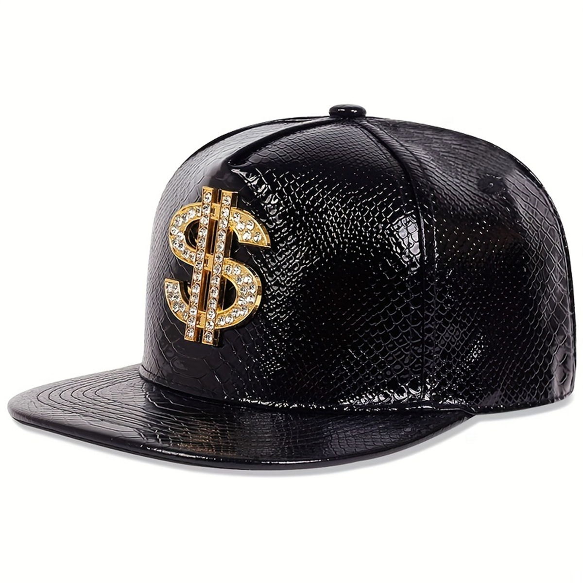 レザーメタリックドルサイン野球帽男性女性調節可能なスナップバ - Leather Work Hat のレビューと価格