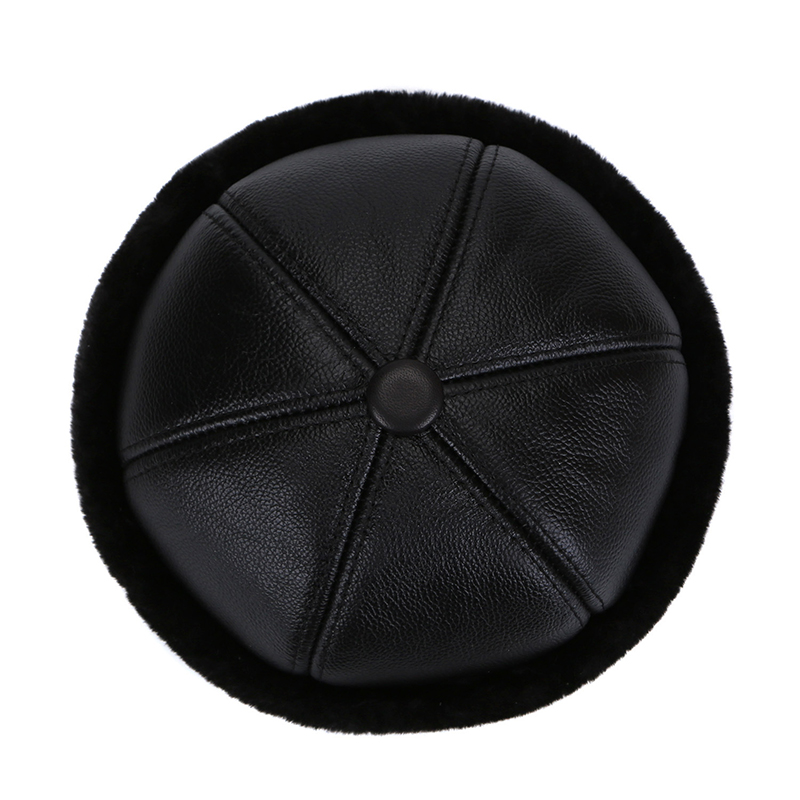 真新しいスタイル2026レトロ牛革ボンバーハット冬用保温キャ - Leather Work Hat のレビューと価格