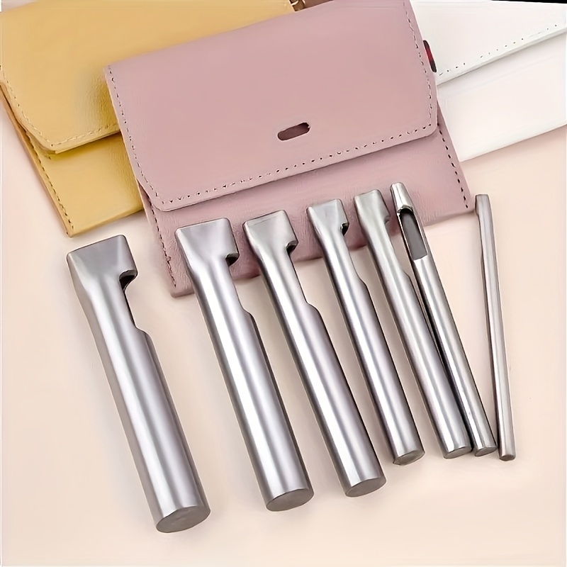 5個入り レザー用オーバルホールパンチャー 長方形穴あけパン - Leather Punch Revolving のレビューと価格