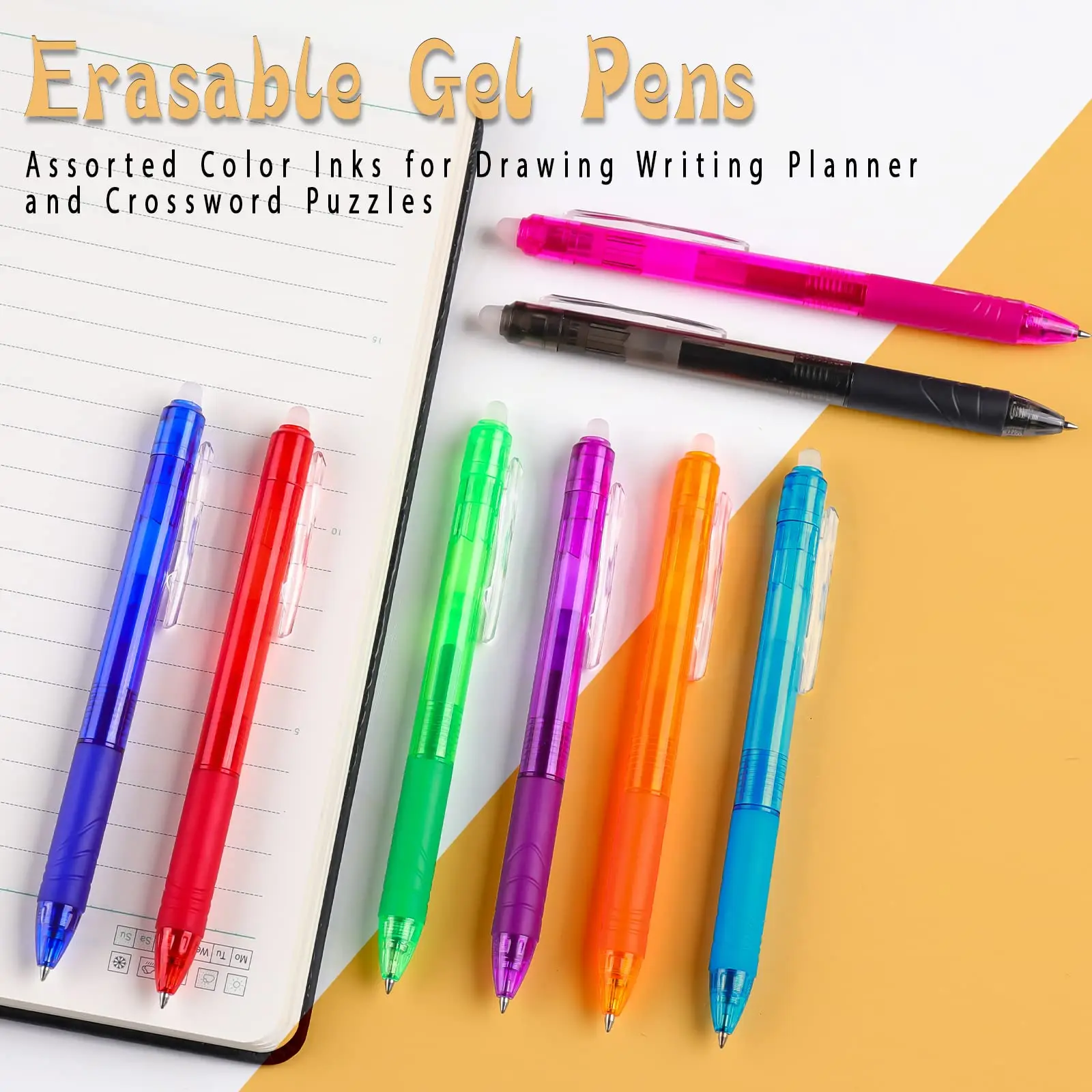 8 色 0.7 ミリメートルマジック格納式消去可能なペンゲル - Pilot Pen Frixion のレビューと価格
