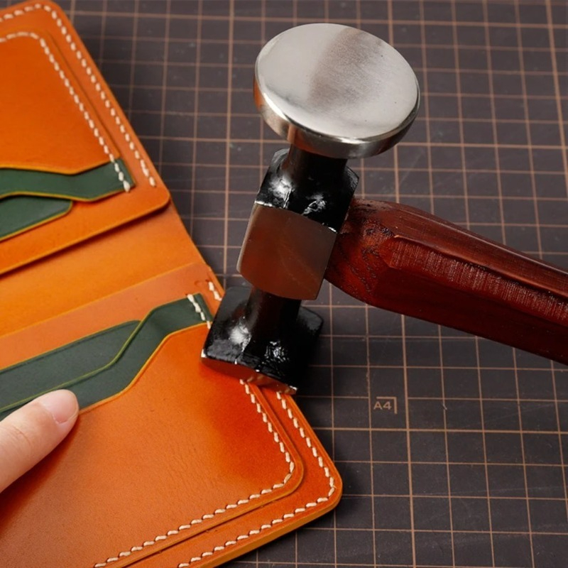 1PC 炭素鋼ダブルヘッドレザーマレットスムーズチェーシング - Leatherwork Mallet のレビューと価格