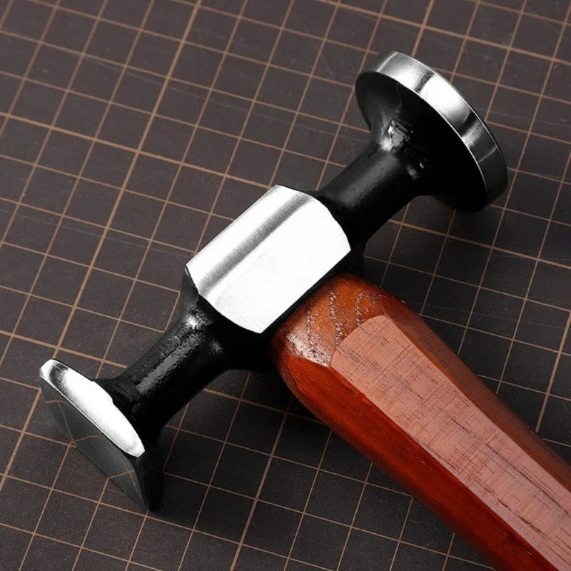 1PC 炭素鋼ダブルヘッドレザーマレットスムーズチェーシング - Leatherwork Mallet のレビューと価格