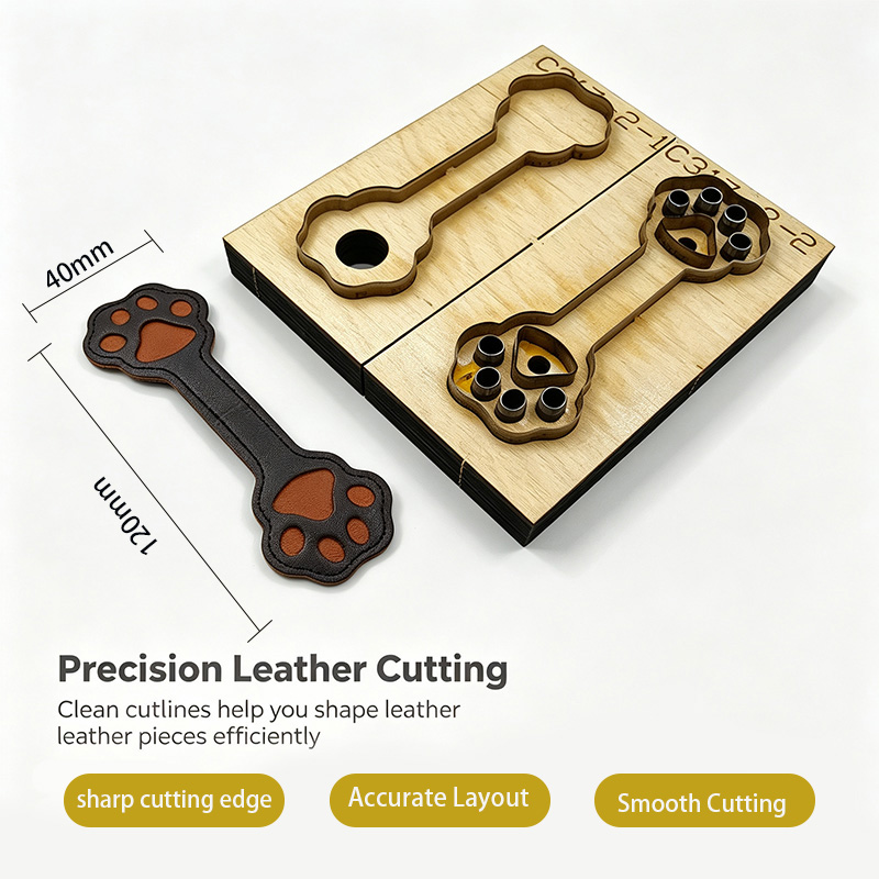 C317 キャットクロー革裁断型 DIY手芸用 マグネットブ - Leatherwork Projects のレビューと価格