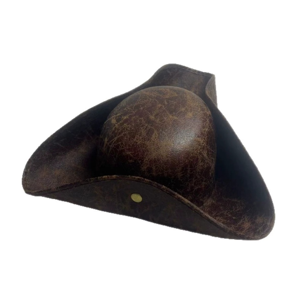 太陽の帽子フェイクレザー海賊帽子ヴィンテージキャプテンハット - Leather Work Hat のレビューと価格