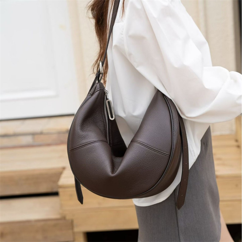 BURMINSA 本革製 ホーボーバッグ レディース ゆった - Leather Work Handbag のレビューと価格