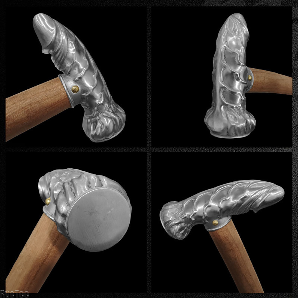 クリエイティブで面白いステンレス鋼製コックハンマー、窓ガラス - Leatherwork Mallet のレビューと価格