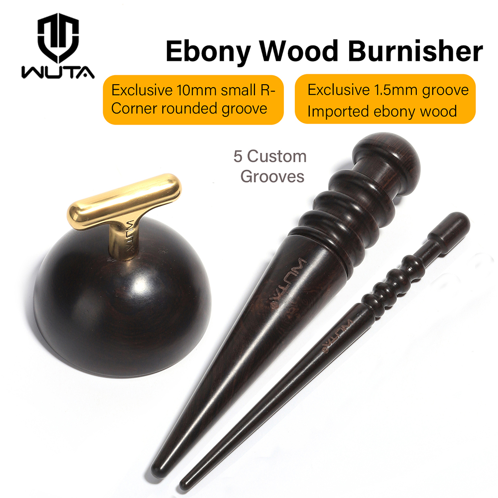 WUTA 1PC プロレザーエッジバーニッシャー高密度黒檀黒 - Leatherwork Mallet のレビューと価格