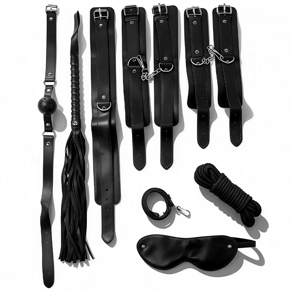 SMパーティーセット 大人用セックス玩具 拘束用手錠 奴隷用 - Leatherwork Kit のレビューと価格