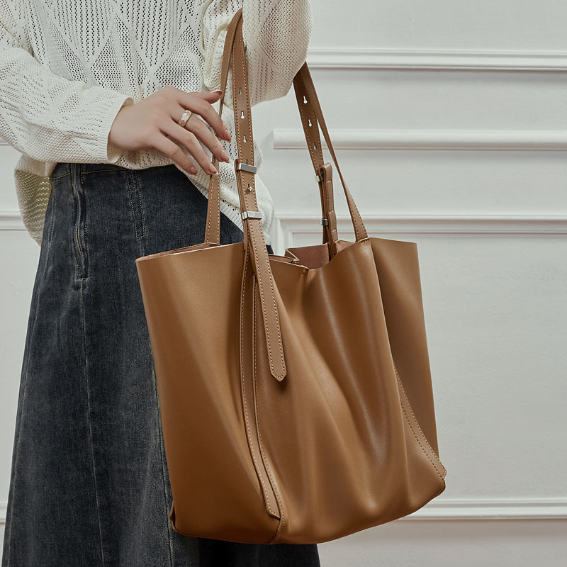 HIFASHION 大型ソフト本革ワークトートバッグ レディ - Leather Work Handbag のレビューと価格