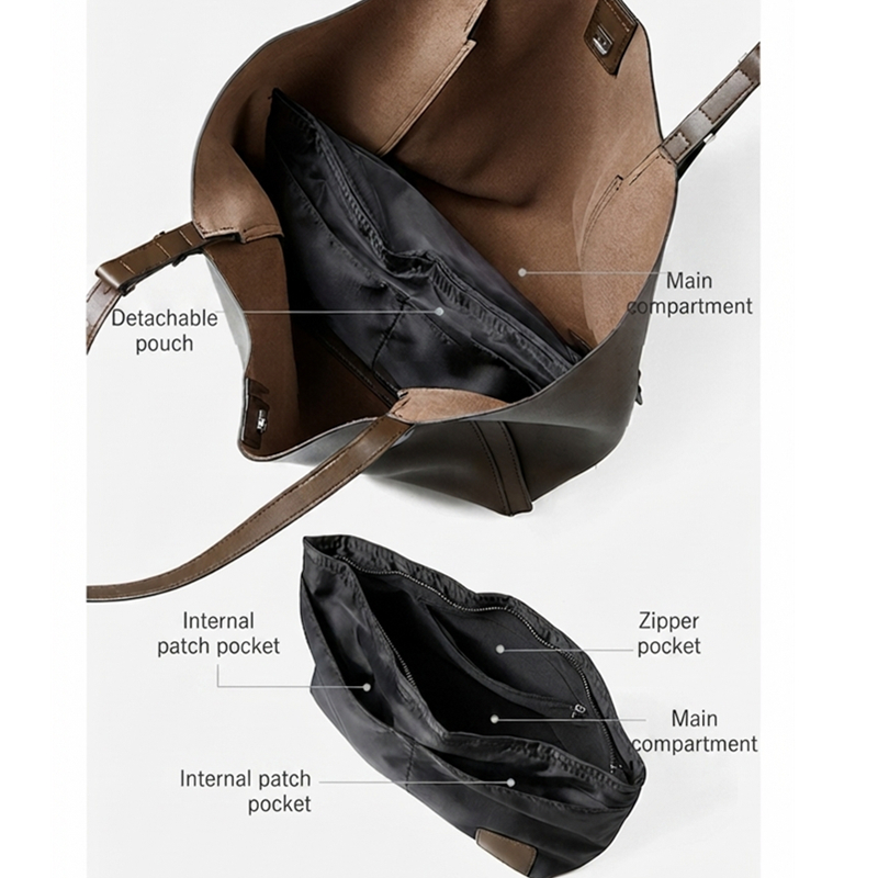 HIFASHION 大型ソフト本革ワークトートバッグ レディ - Leather Work Handbag のレビューと価格