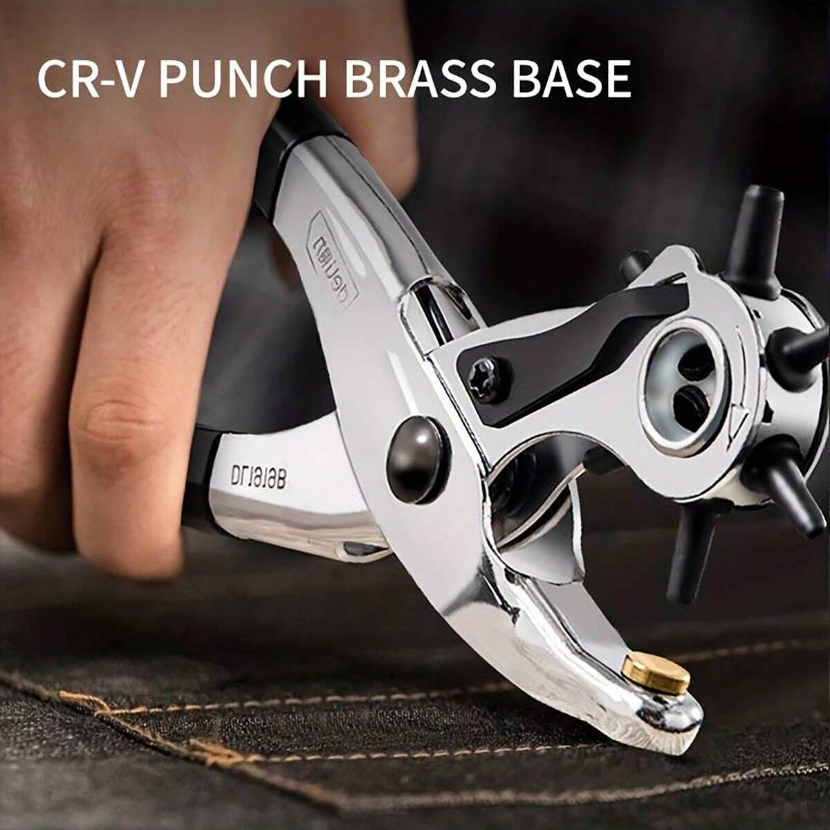 1pc-ベルトパンチプライヤー革ベルト穴アイレットパンチャー - Leather Punch Revolving のレビューと価格