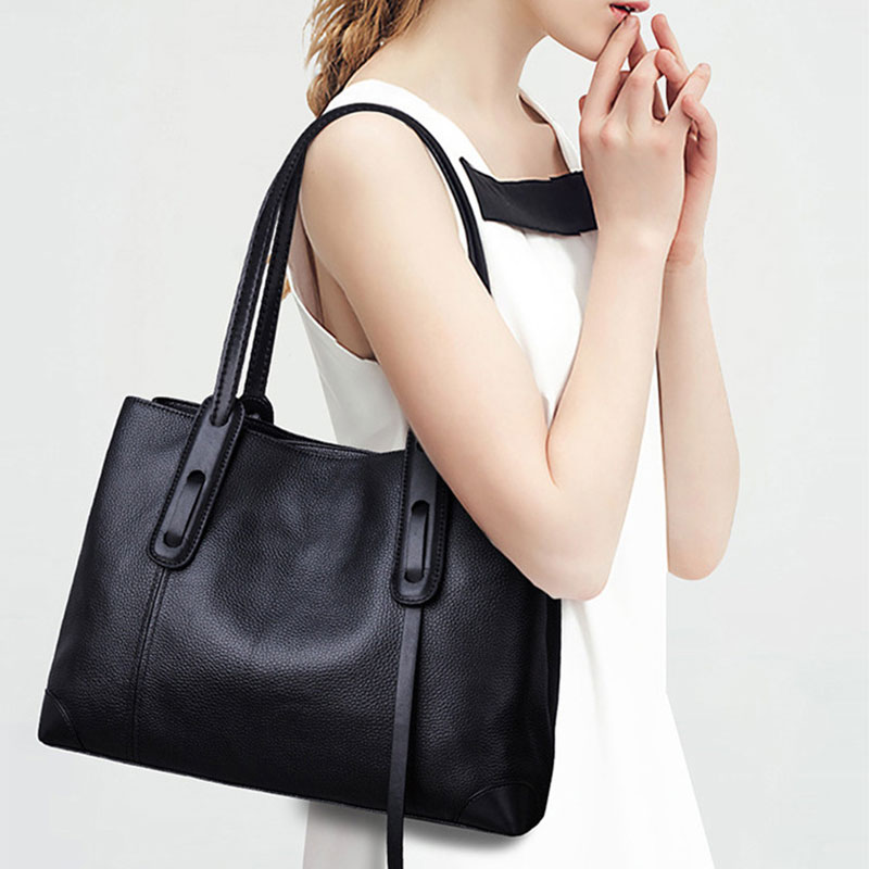 本革トートバッグ高級デザイナーの女性のショルダーバッグ大容量 - Leather Work Handbag のレビューと価格